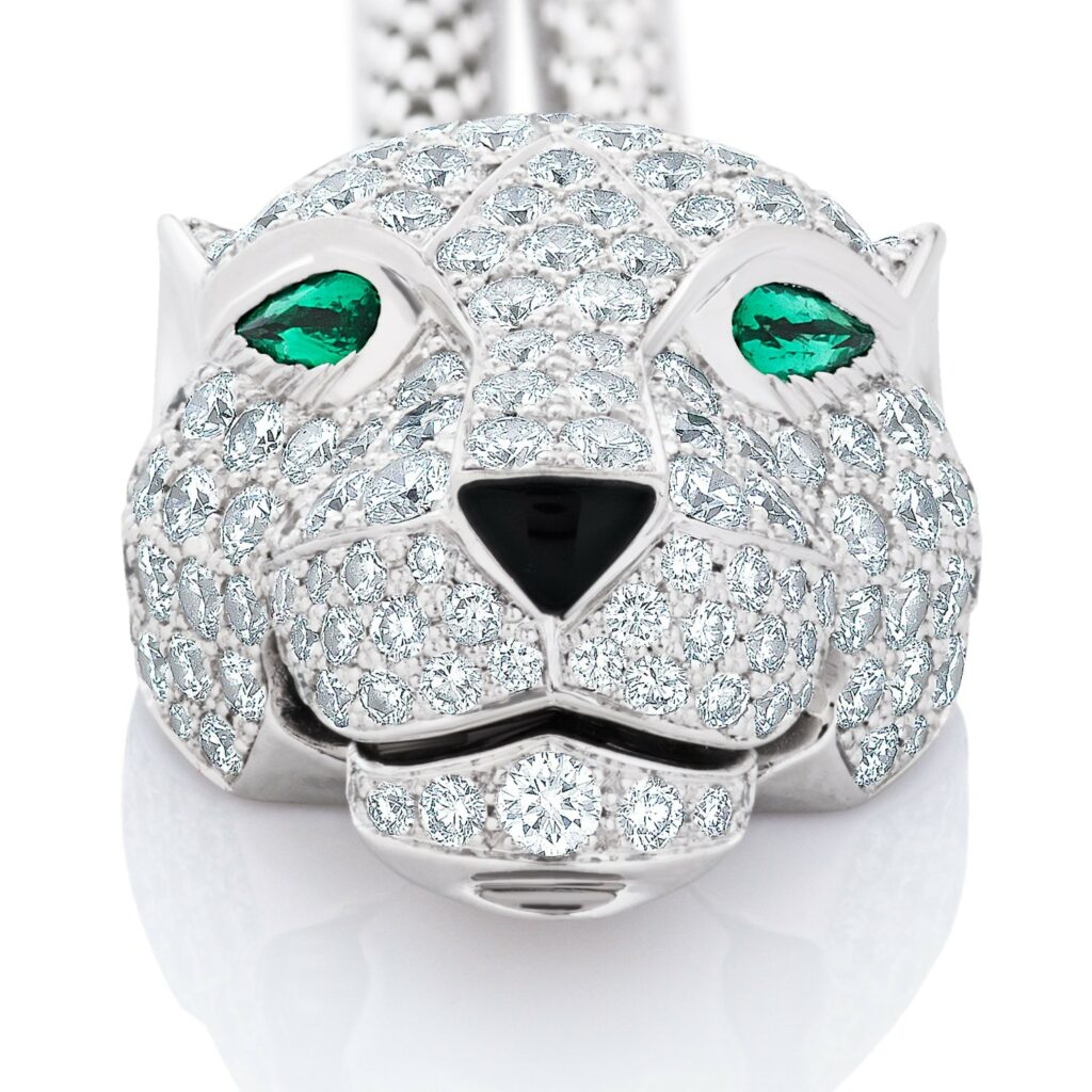 PANTHERE DE CARTIER 18KWG Diamond Head Bracelet La Maison Yamron